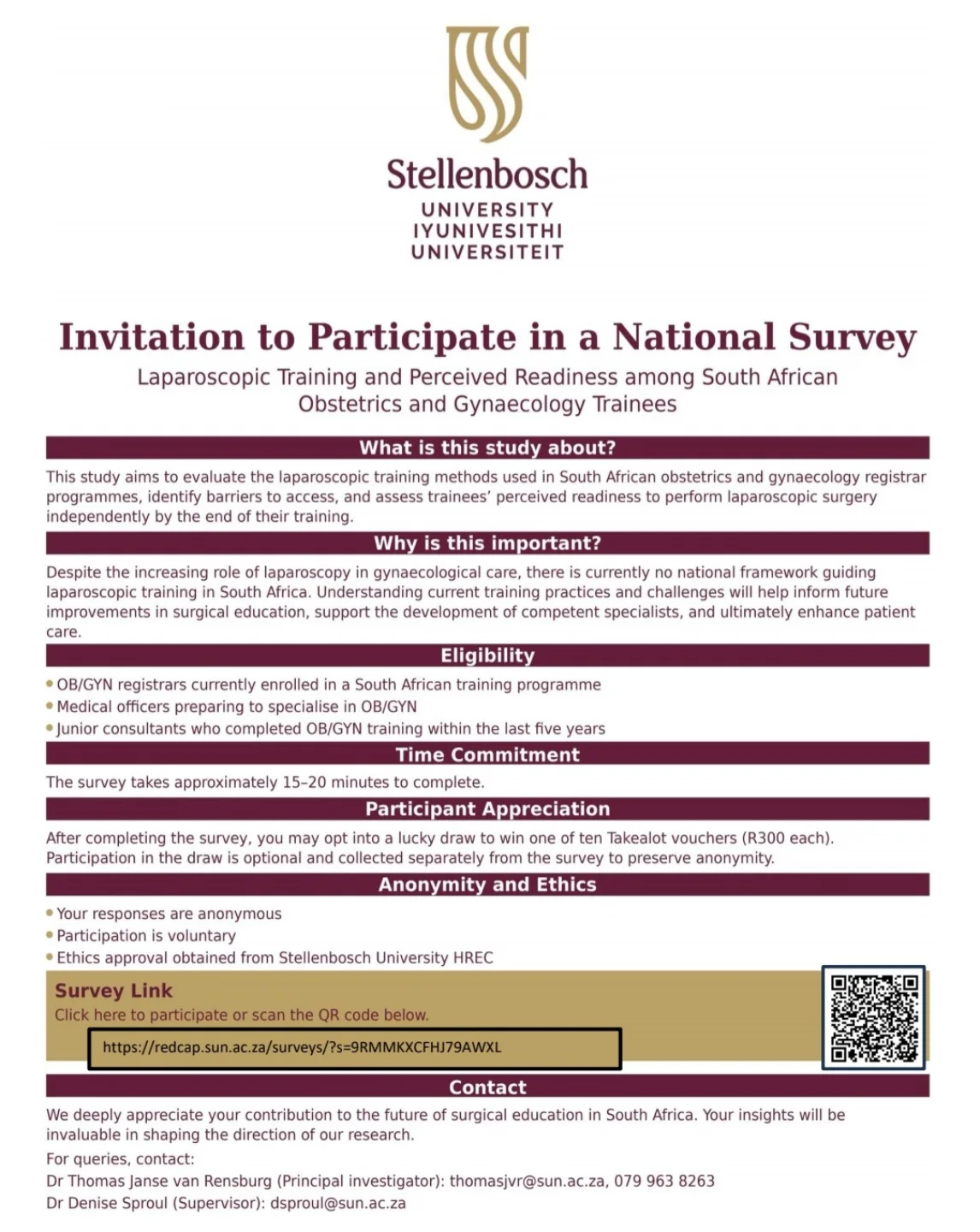 South African Association of Trainees in Obstetrics and Gynaecology