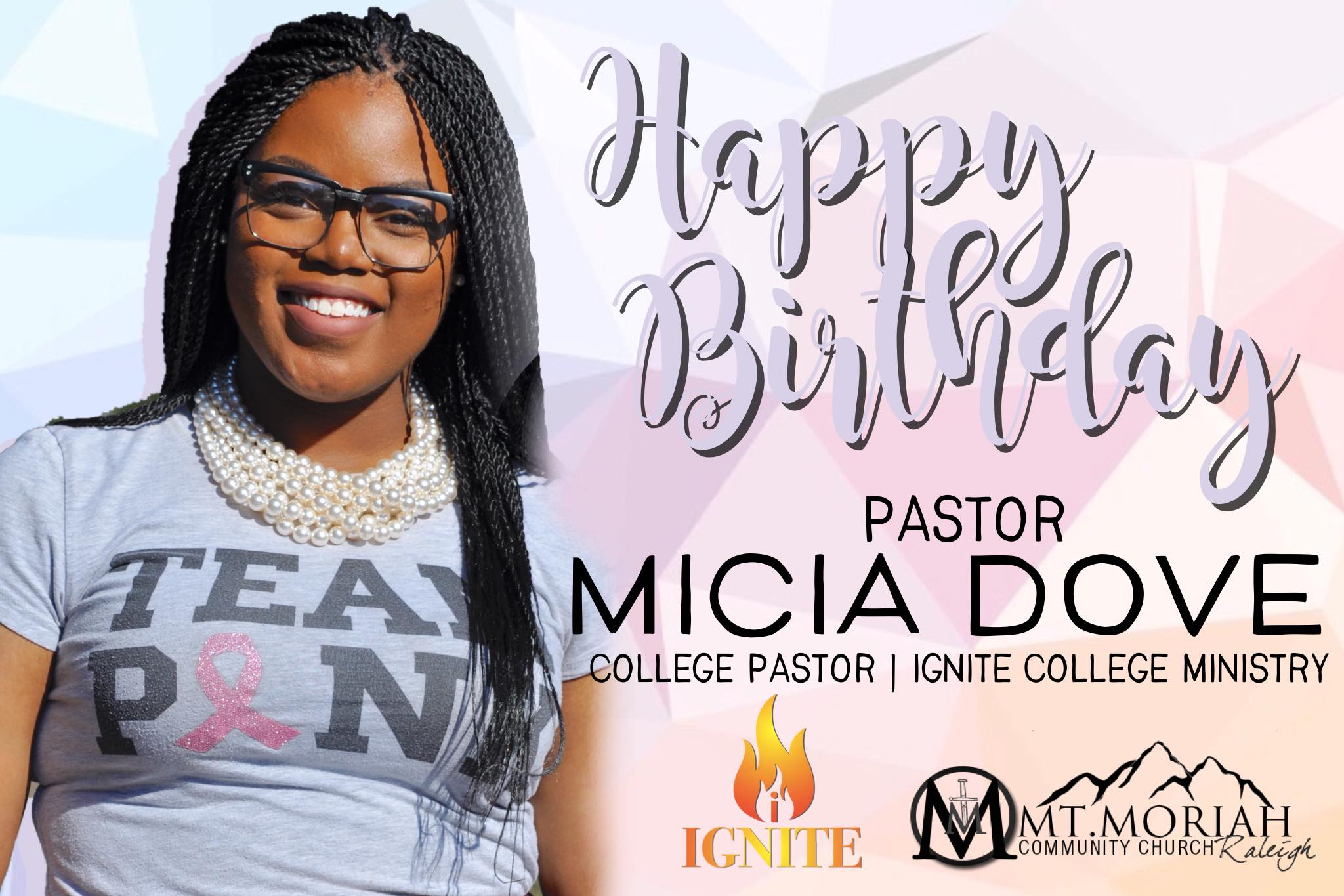 MMCC-Raleigh - Happy Birthday to our College Pastor, Micia... | Facebook