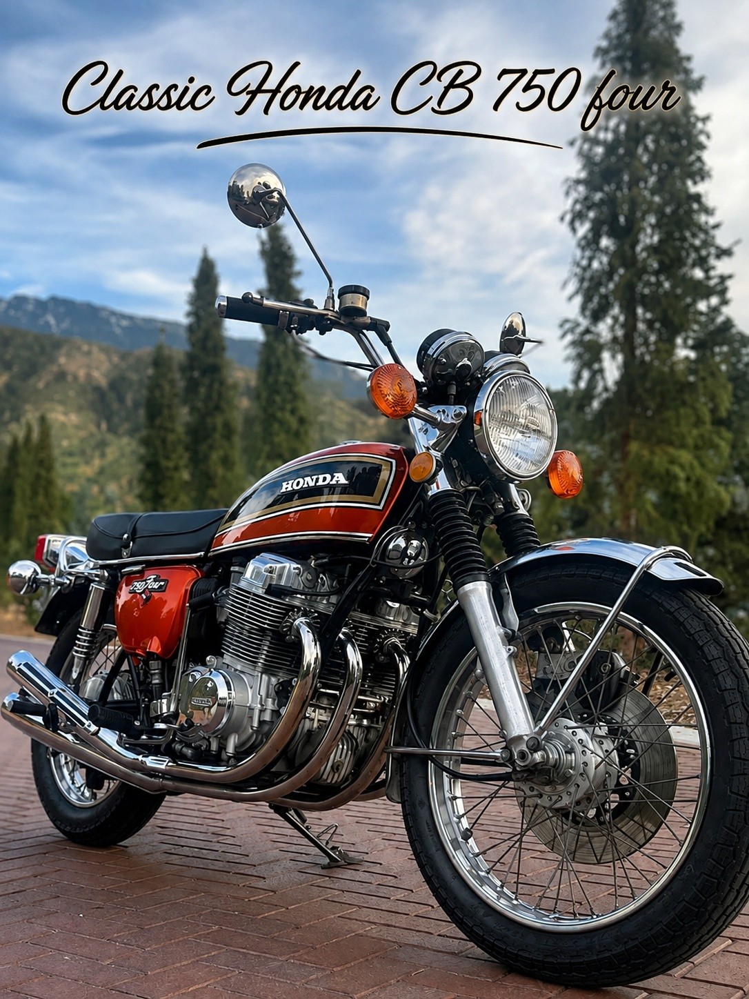 Classic Honda CB 750 four 🖤💙❤️ The Honda CB750 Four