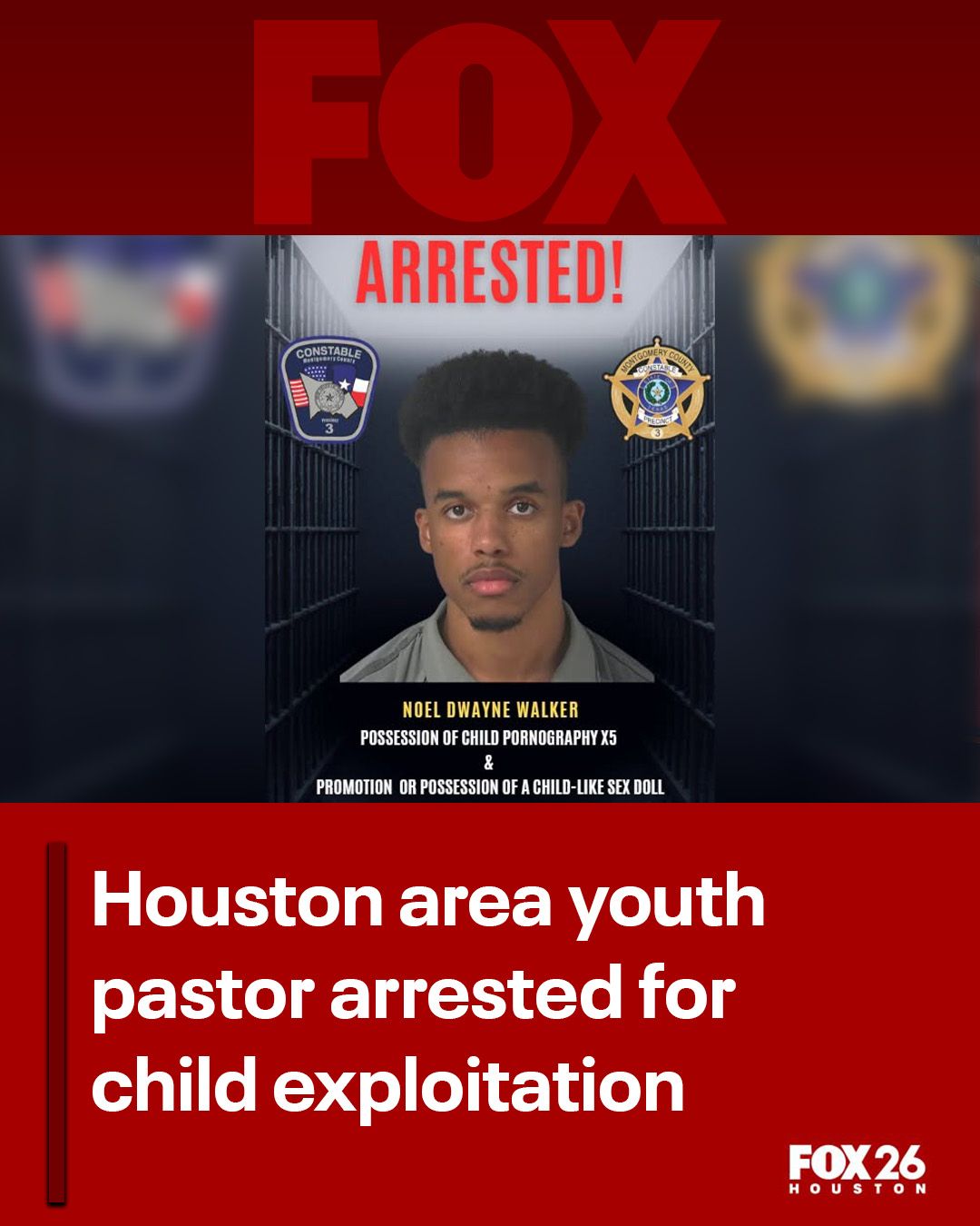 A Houston area youth pastor has been arrested and accused of child  