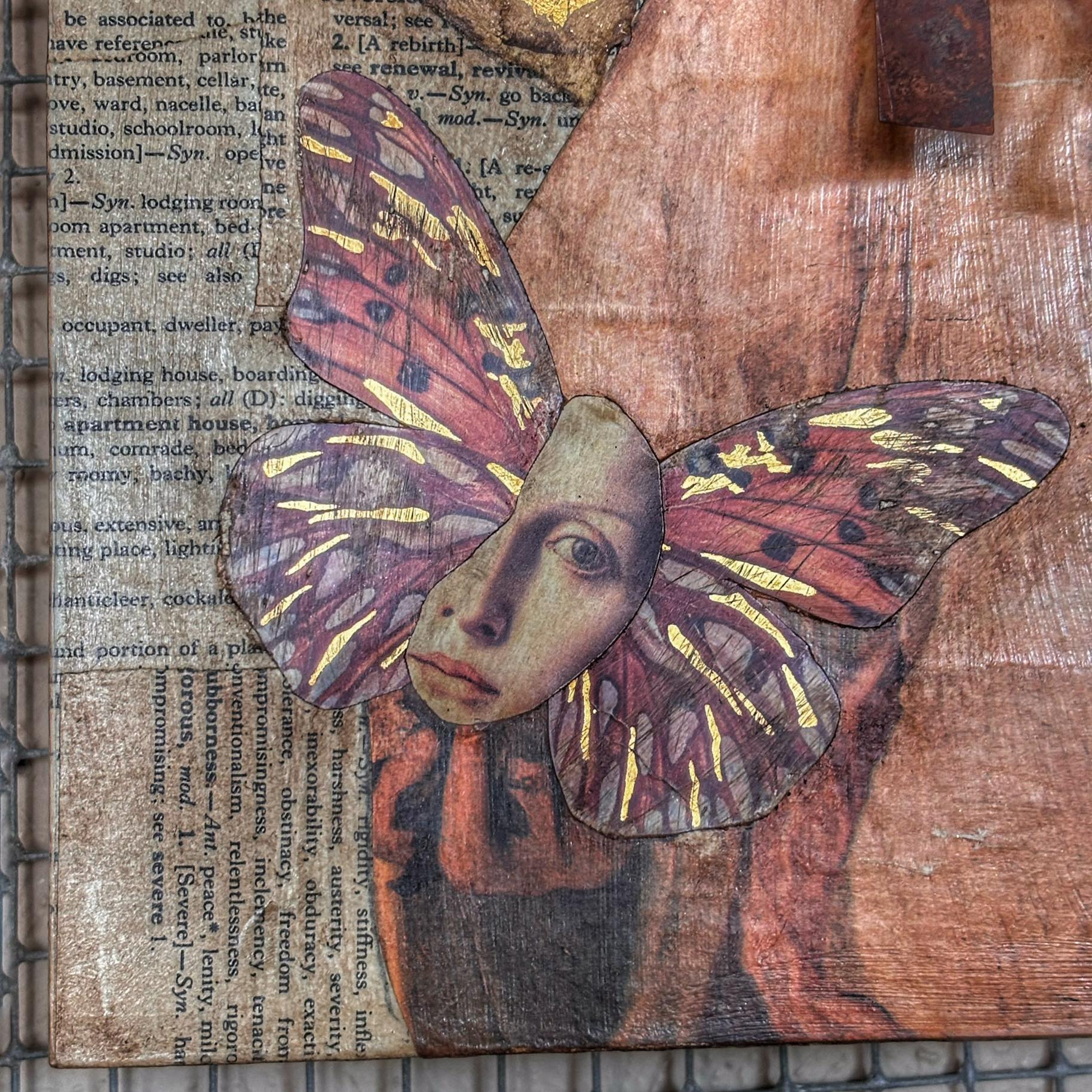 The Oracle’s Revelation- Hand cut original collage. 10x13 1/2 frame ...
