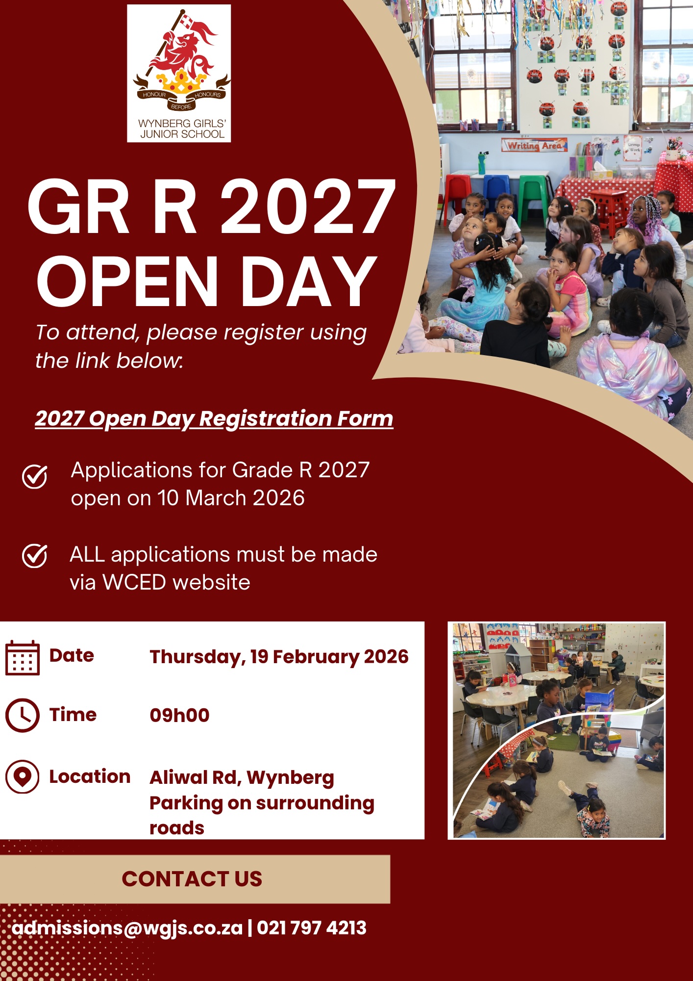 Grade R Open Day – You’re... - Wynberg Girls' Junior School | Facebook