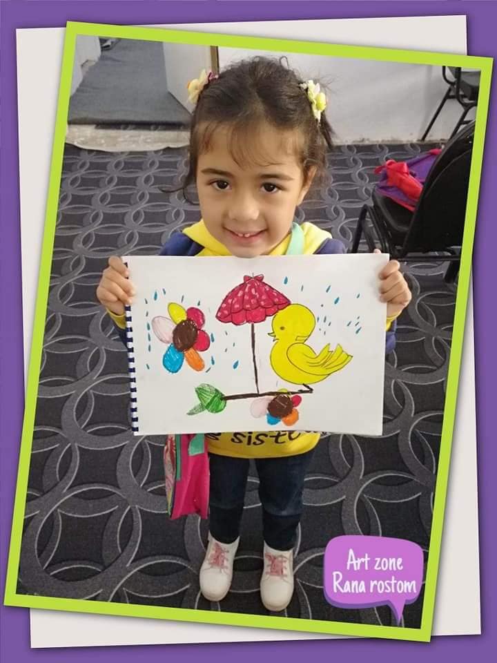 كورس الرسم للاطفال 😍😊👍 - Rana Rostom Artist | Facebook