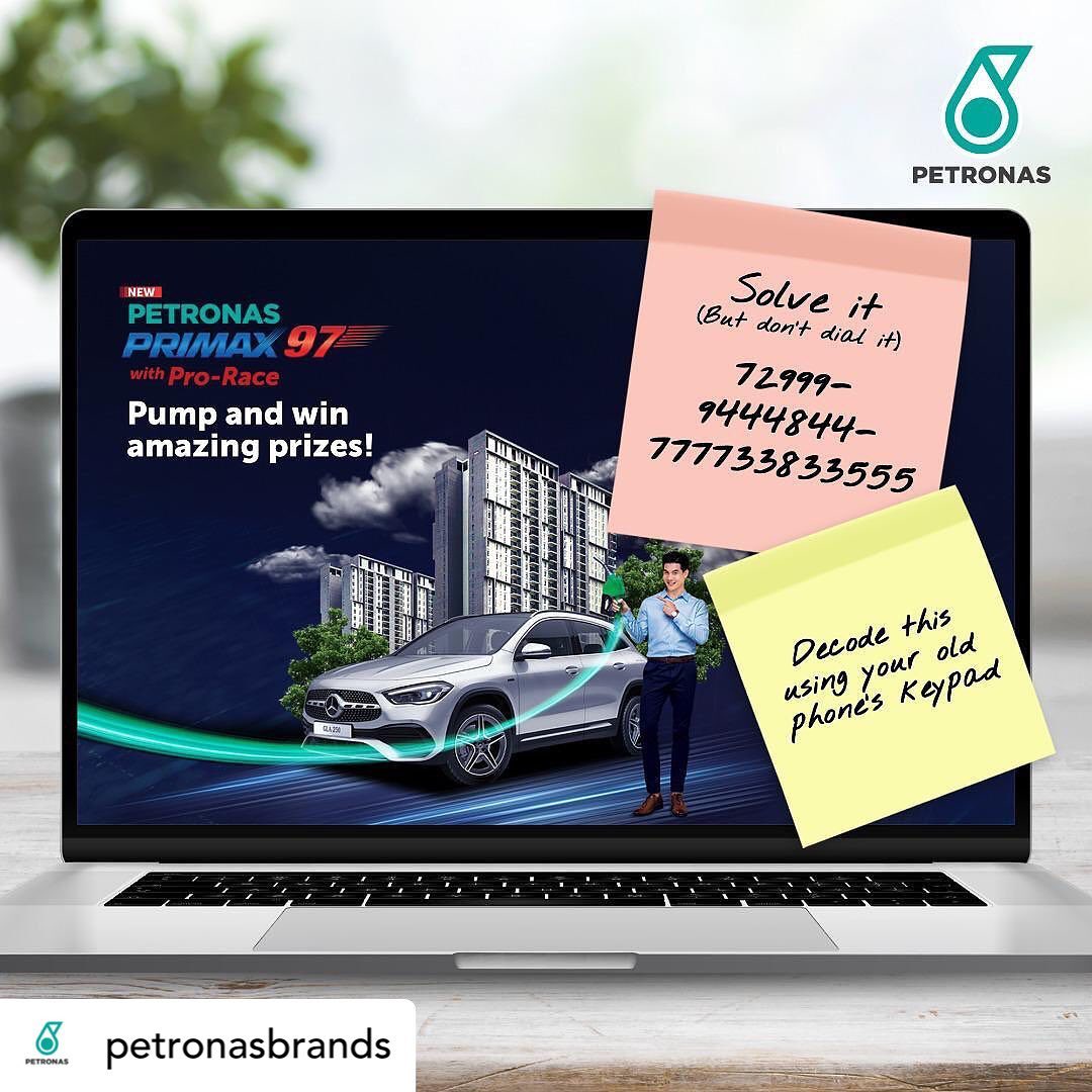 Petronas Sbcr Saujana Utama Posted Withregram Petronasbrands What Do You Do To Get Bonus Entries To Join The Petronas Primax 97 Fuel Contest Just Key In That Number And You Ll
