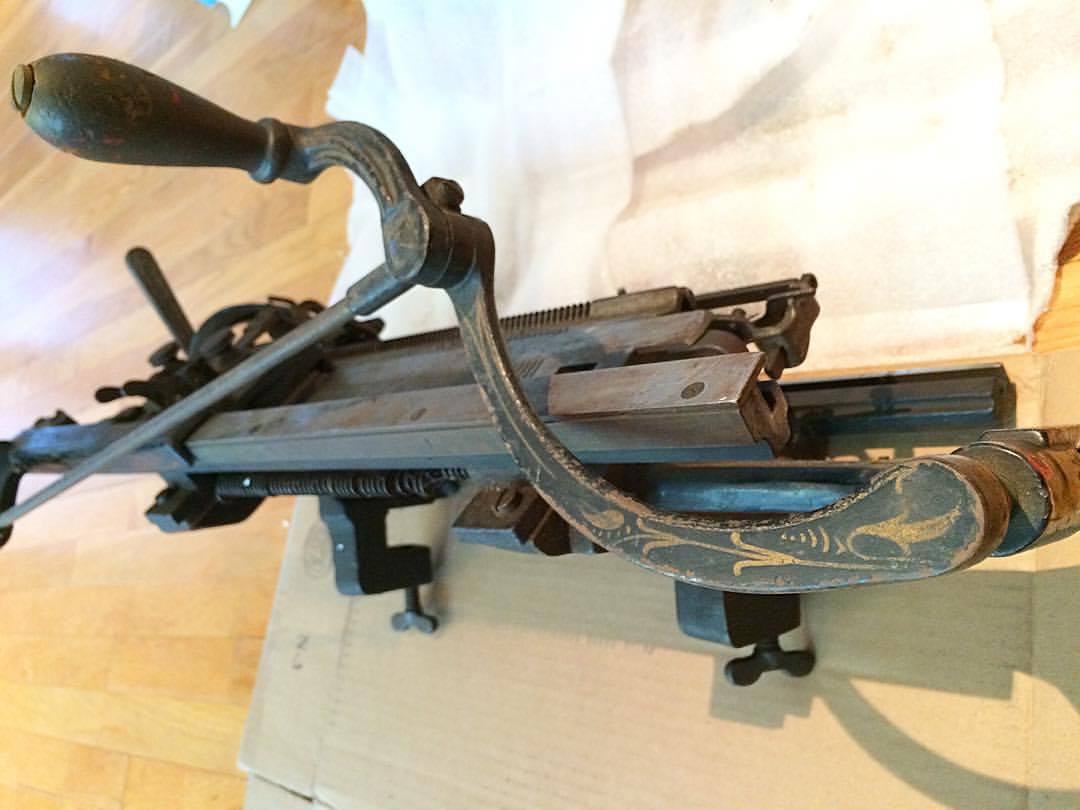 The Knitting Studio - Throw back to this antique knitting machine! Did ...