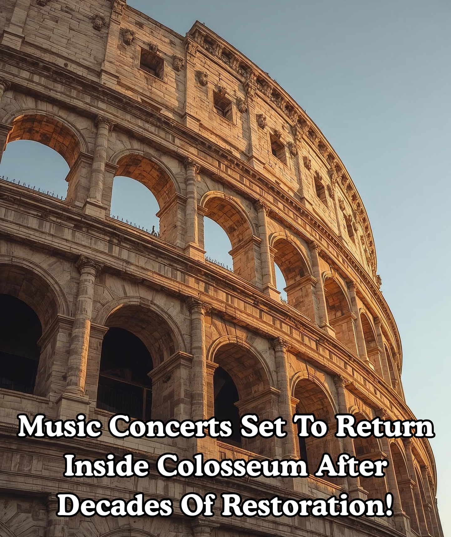 Exploring - Concerts are officially returning inside Rome’s Colosseum ...