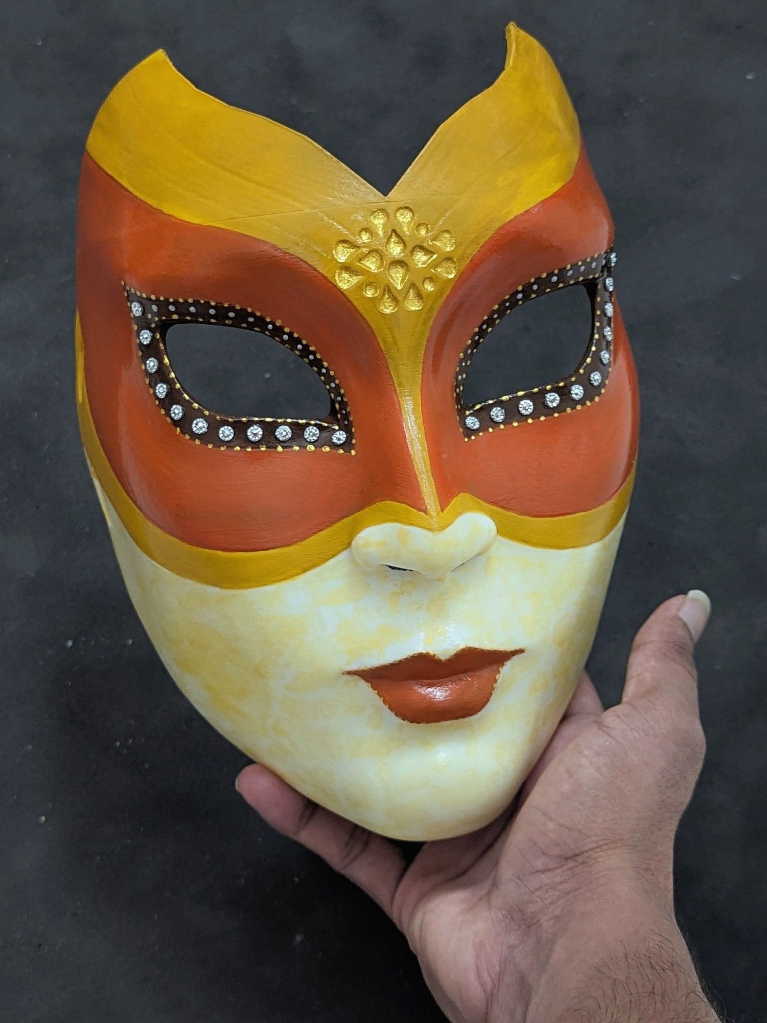 TENAI - Elegance meets mystery A recently completed masquerade mask for ...