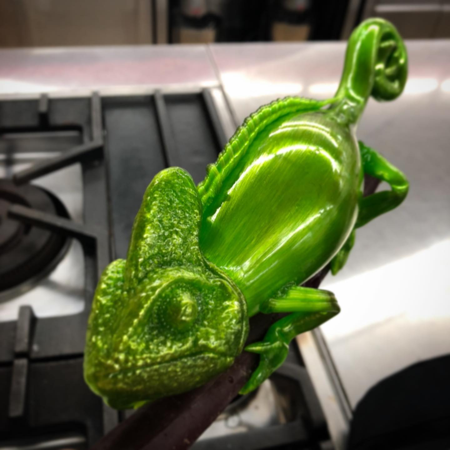 飴細工#アメ細工#sugarpiece#sucre#sugar#カメレオン#cameleon #身体は 
