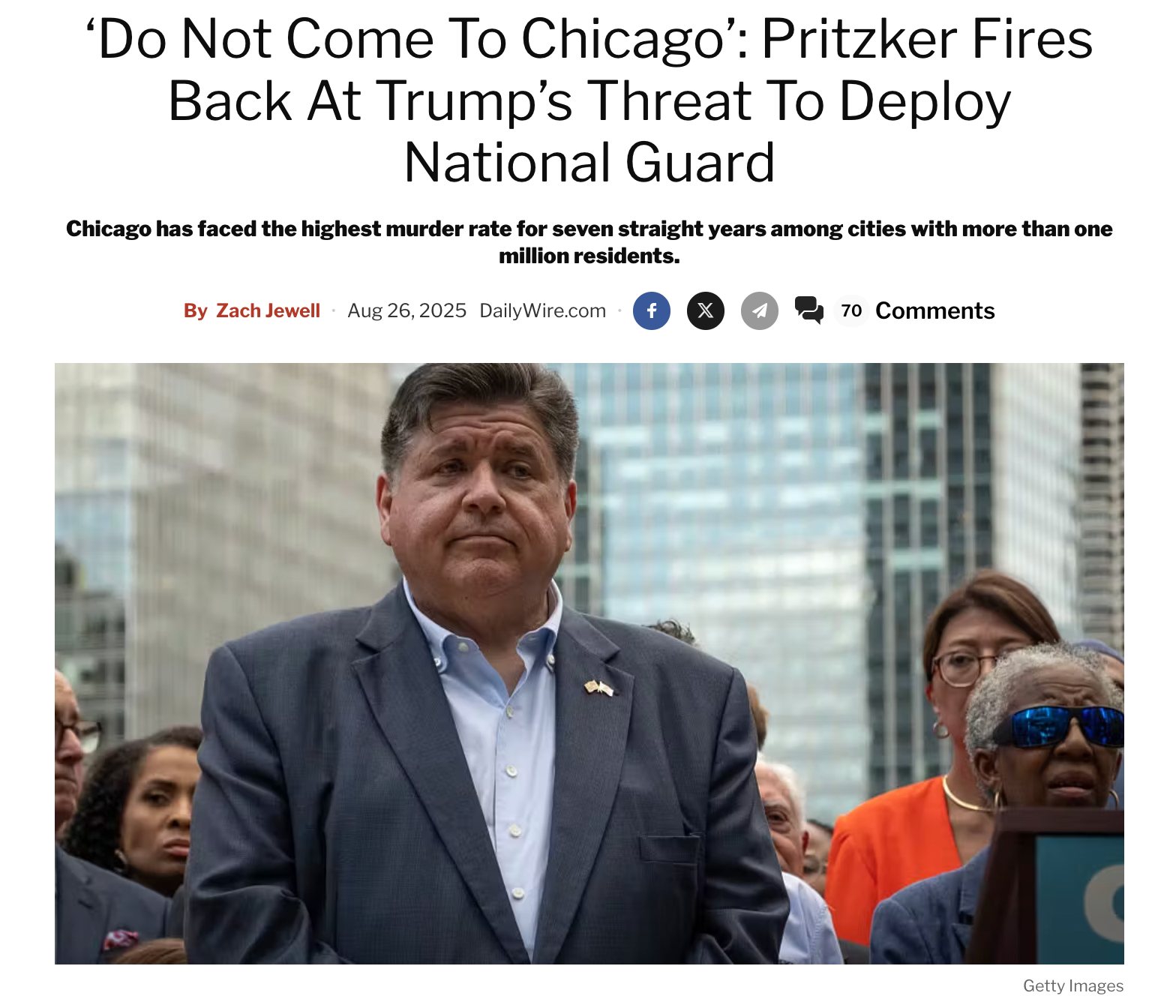 Ben Shapiro - ‘Do Not Come To Chicago’: Pritzker Fires... | Facebook