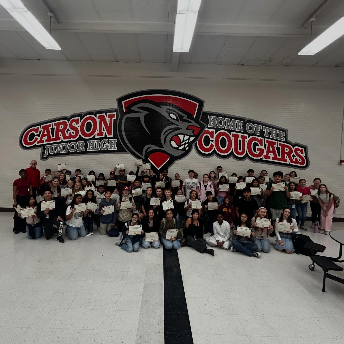 These scholars earned the... - Carson Junior High School | Facebook