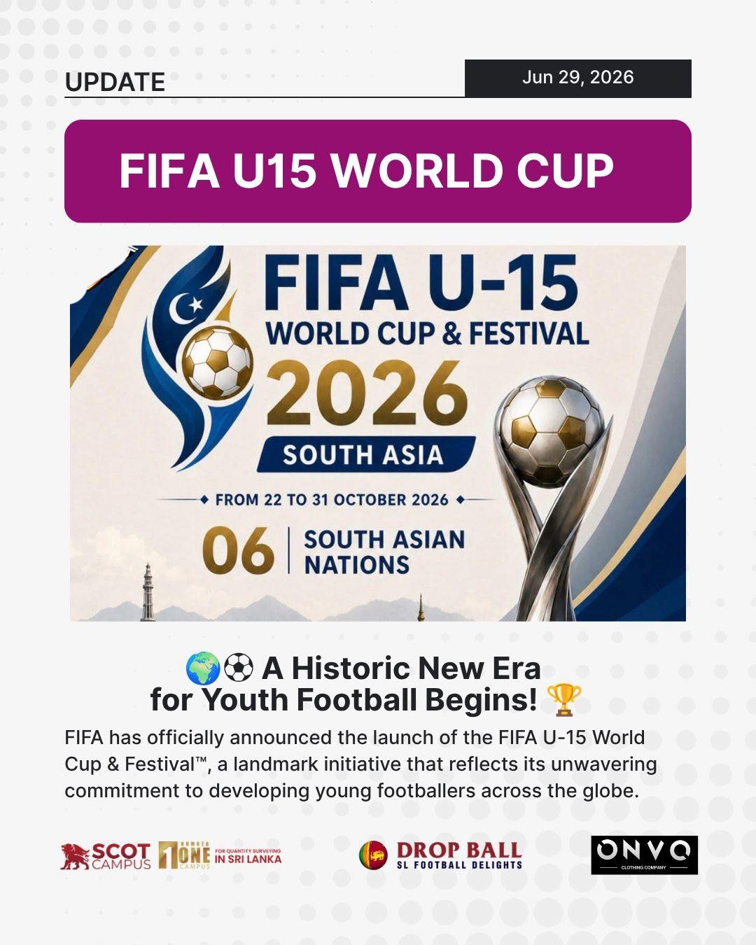 🌍⚽ A Historic New Era for Youth Football Begins! 🏆 FIFA has
