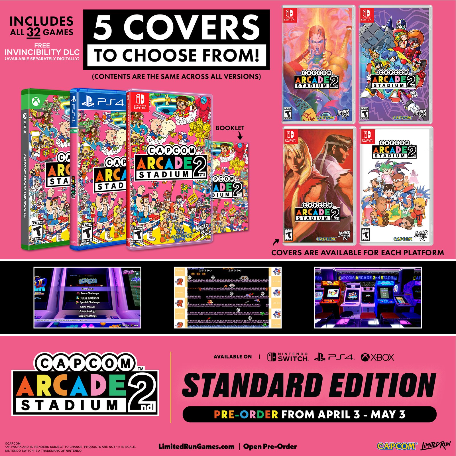 The physical edition of CAPCOM Arcade Stadium Vol. 1 is still