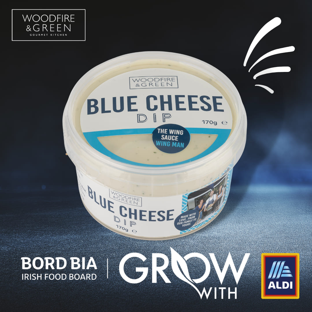 The Wing Sauce Wing Man! 🍗🔵🧀 If you haven't tried our Blue Cheese Dip yet – now is your chance! From June 6th, as part of the Grow with Aldi programme 2021