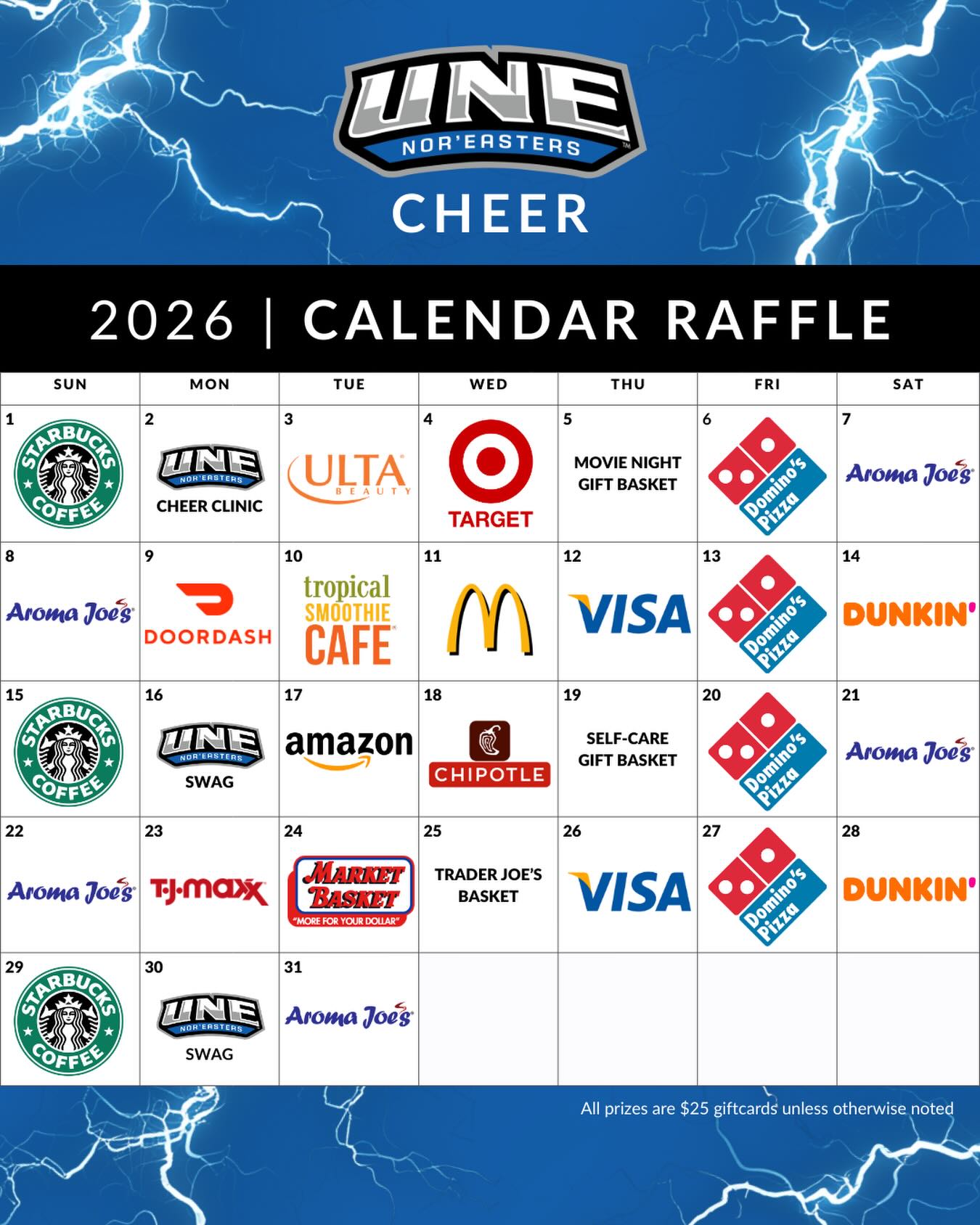 University - Support the UNE Cheer Team and win a prize during this ...