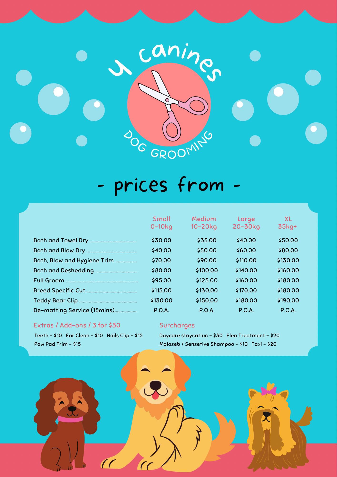 4 Canines - Brand new salon in Bayswater now OPEN 🐶 ️🫧 Our books are ...