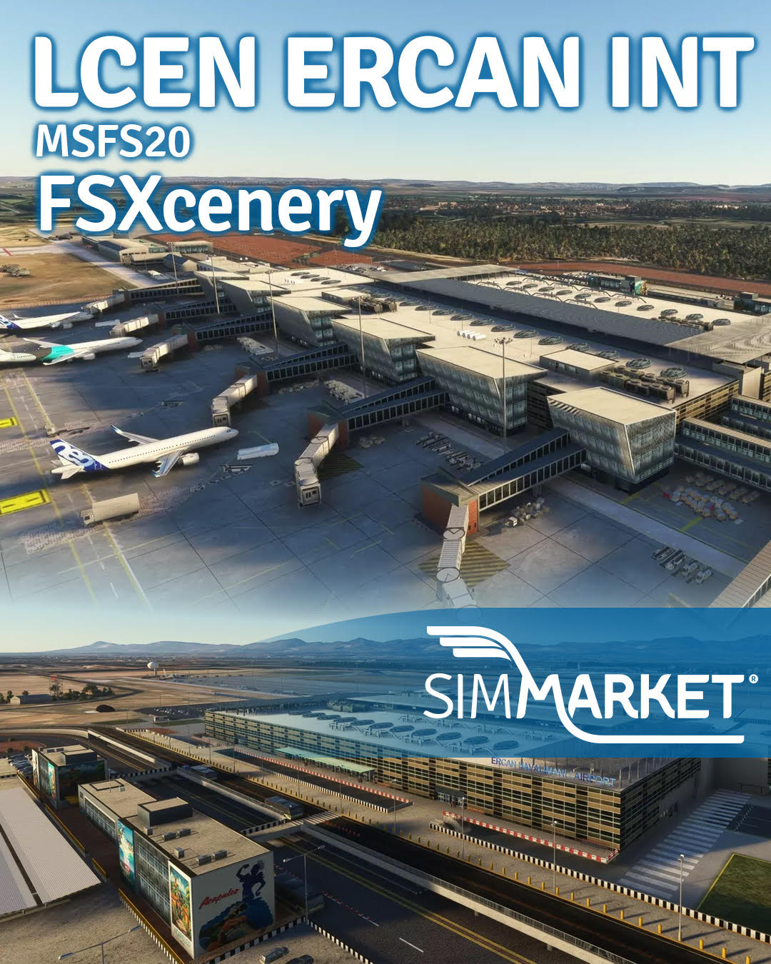 SIMMARKET - ️ FSXCENERY – LCEN Ercan International Airport – MSFS20 🔥 ...