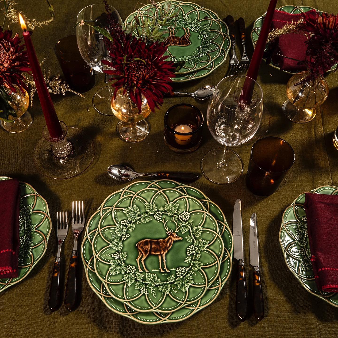 On The 23rd Day Of Advent Our 22-piece dinner set is painted