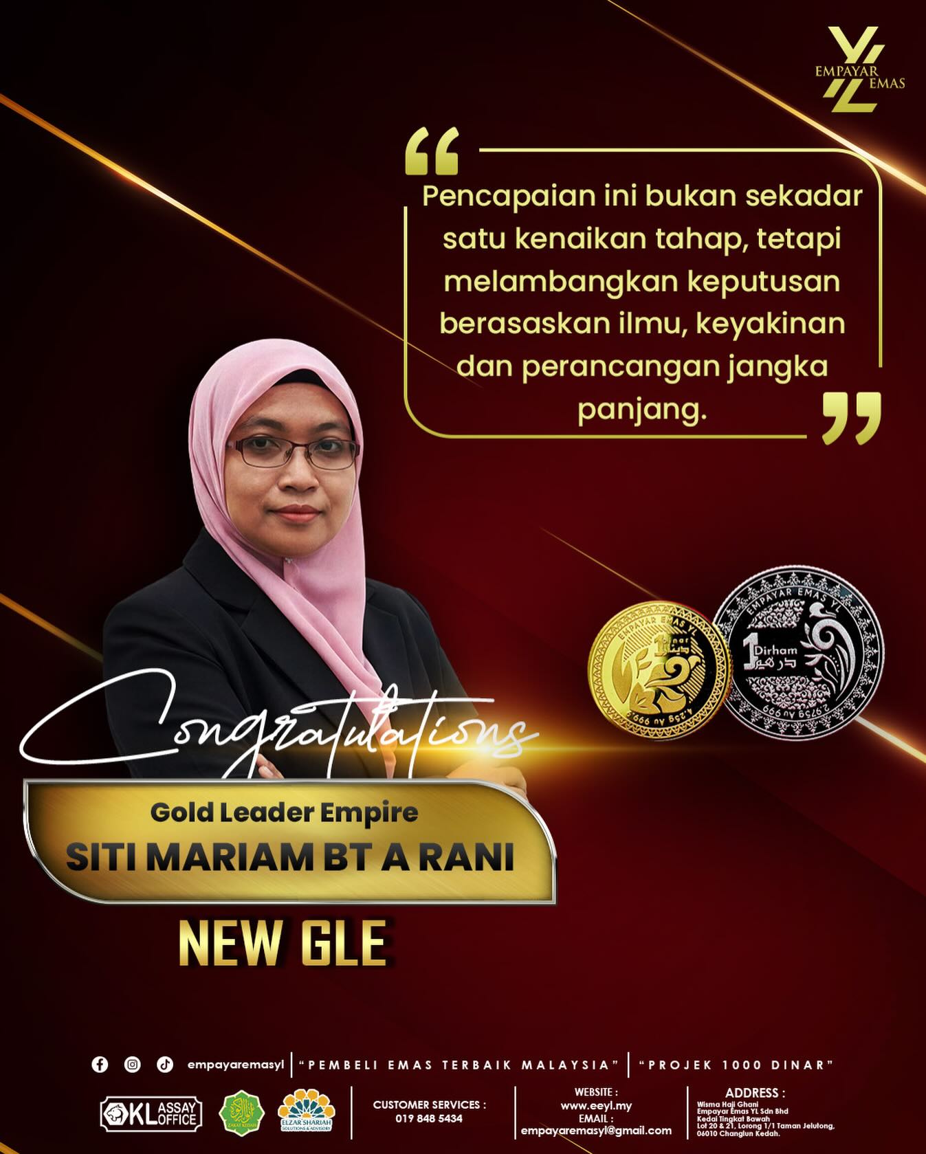 Empayar - TAHNIAH ATAS KENAIKAN LEVEL KE GLE Setinggi-tinggi tahniah ...