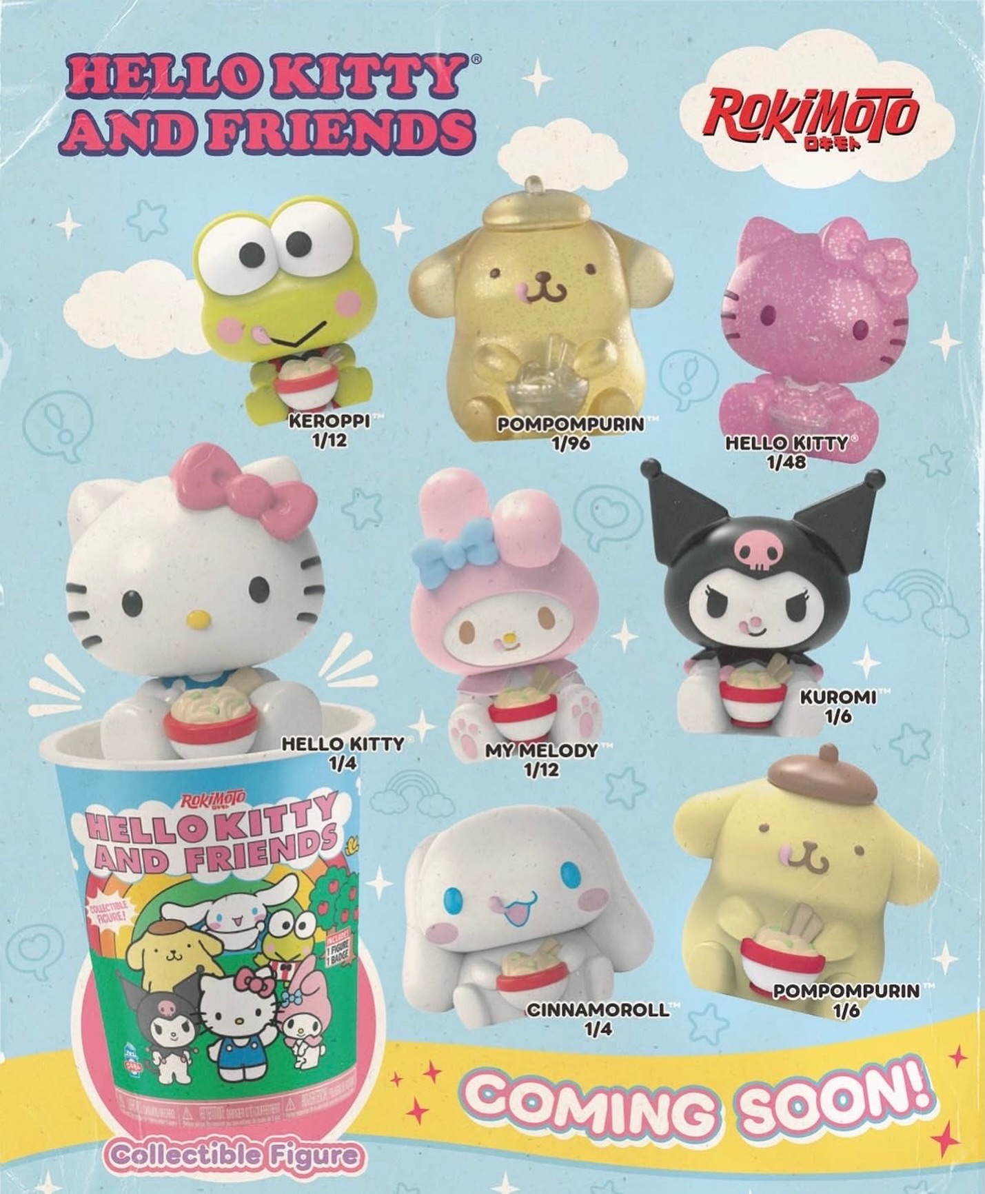 Peek at the secret rares from the new RokiMoto Hello Kitty cups