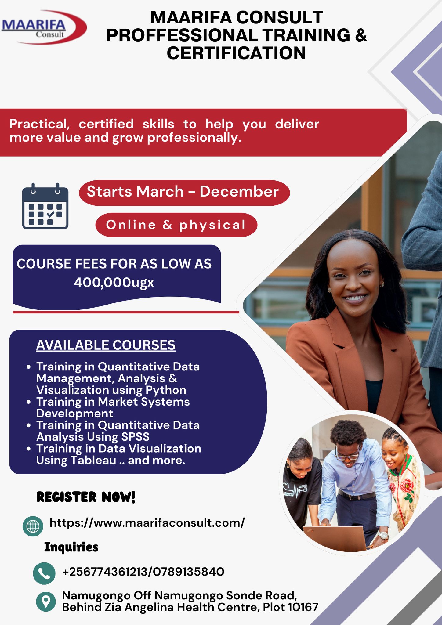 Maarifa Consult - Enroll in our Professional Training... | Facebook
