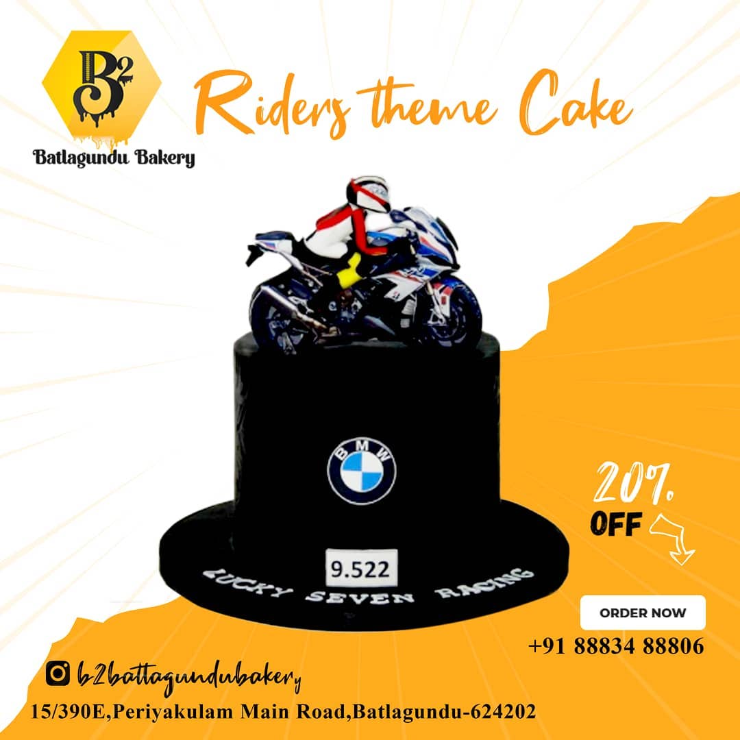 🎂 Rider's theme cake with... - B2BatlagunduBakery