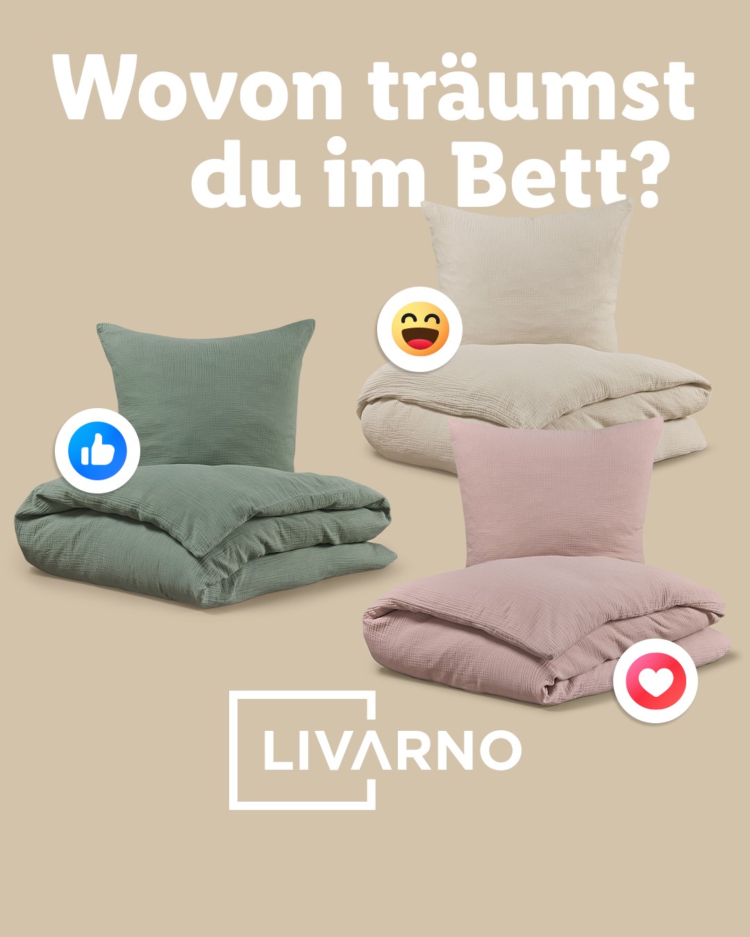 Weich, luftig und in deiner Lieblingsfarbe: Die Musselin-Bettwäsche von LIVARNO macht das Schlafzimmer direkt noch gemütlicher. 😴 Lass deine Träume wahr werden ➡️ https://qr.lidl.com/x21jujta #lidl