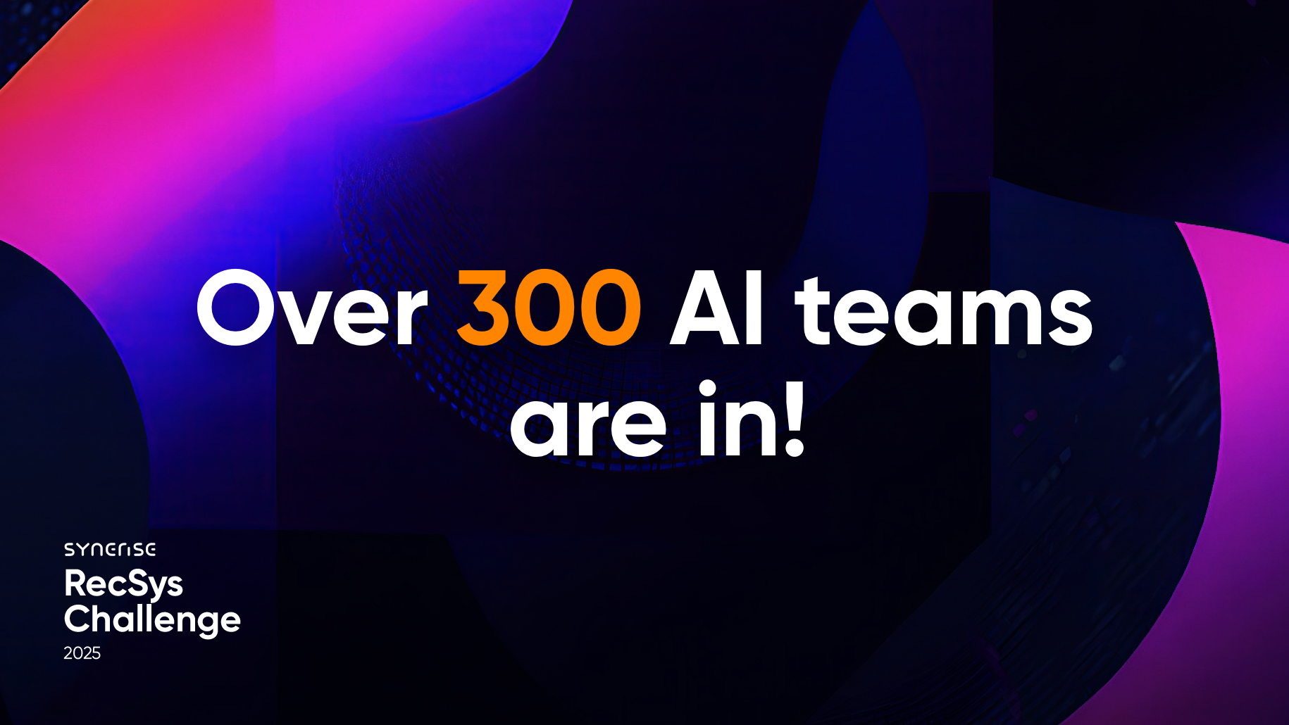 Synerise - 🚀 Over 300 #AI teams have joined the Synerise ACM RecSys ...