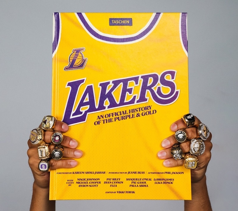Lakers announced the release of an official franchise history book