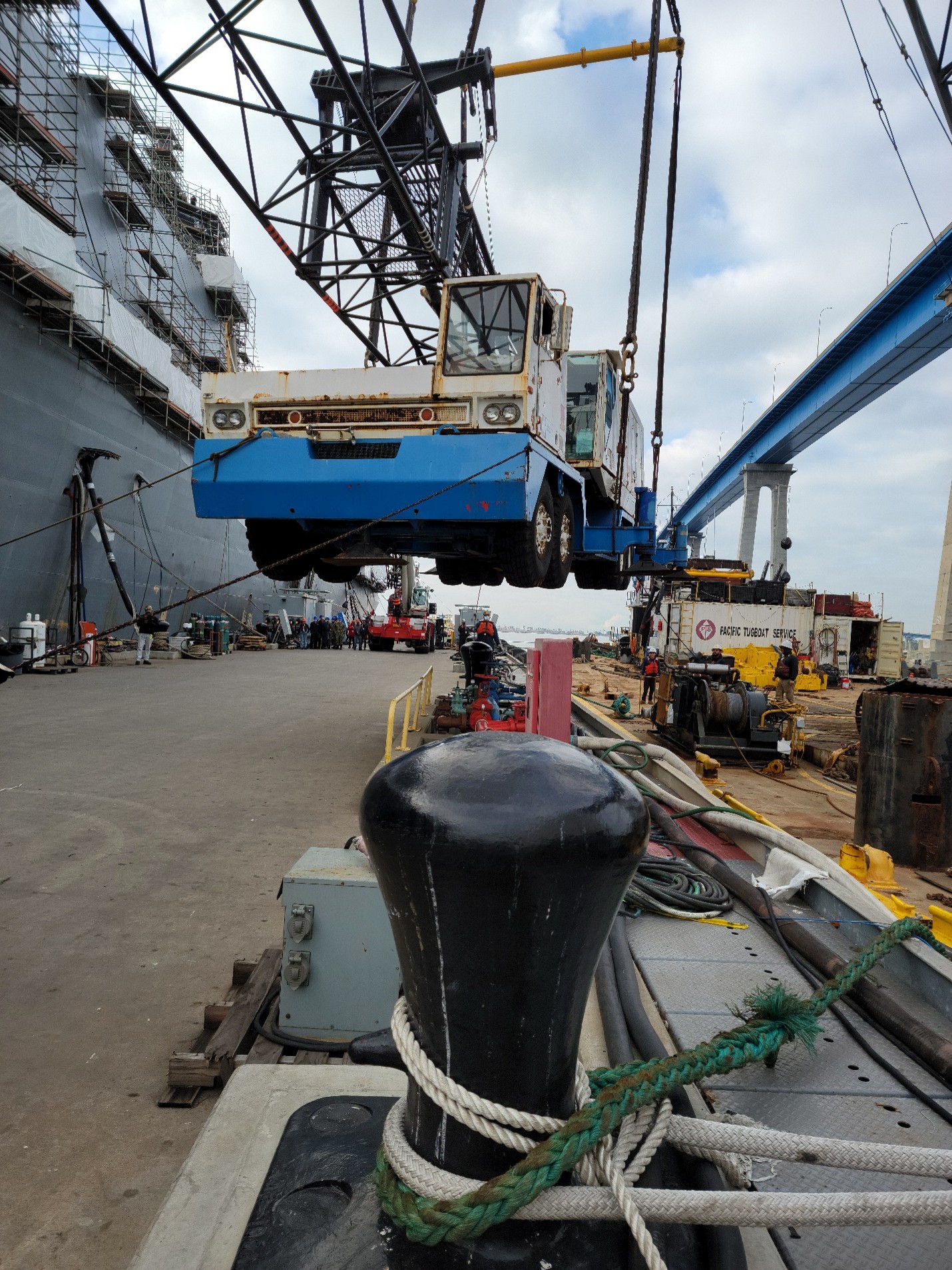 Crane swap complete! We used DB... - Pacific Maritime Group | Facebook