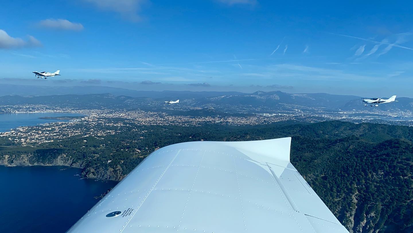 FlyBy - Our team all in perfect formation along the French Riviera 🇫🇷 # ...