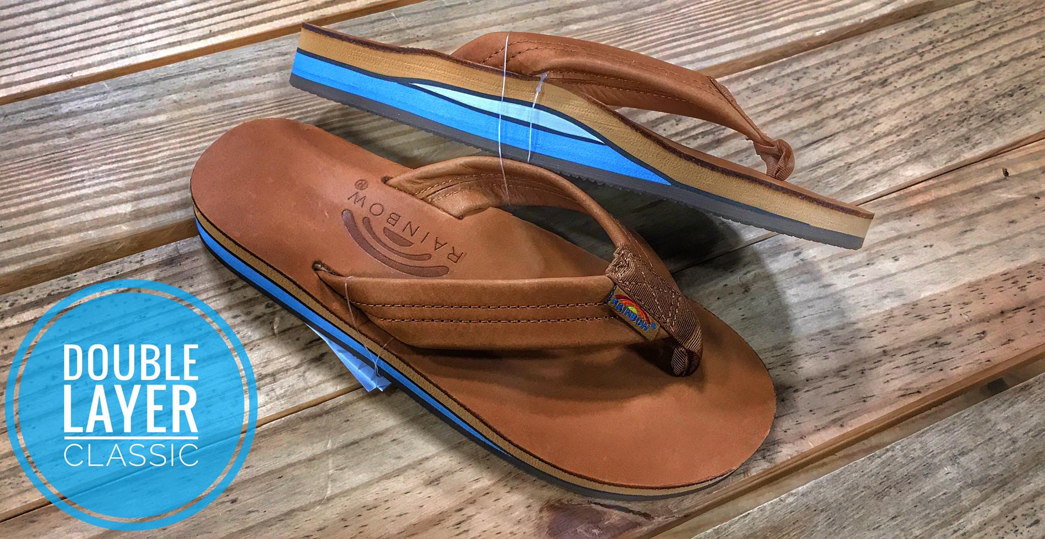 Rainbow sandals now available at Leggett Town and Country