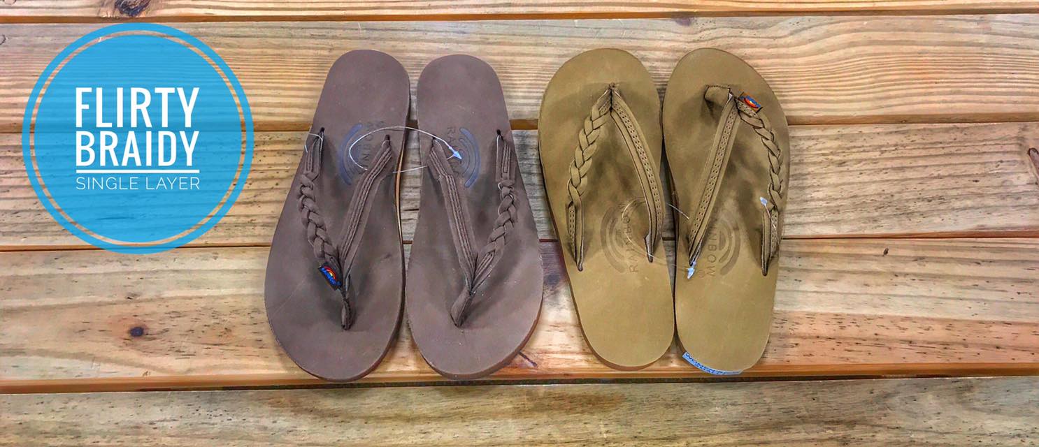 Rainbow sandals now available at Leggett Town and Country