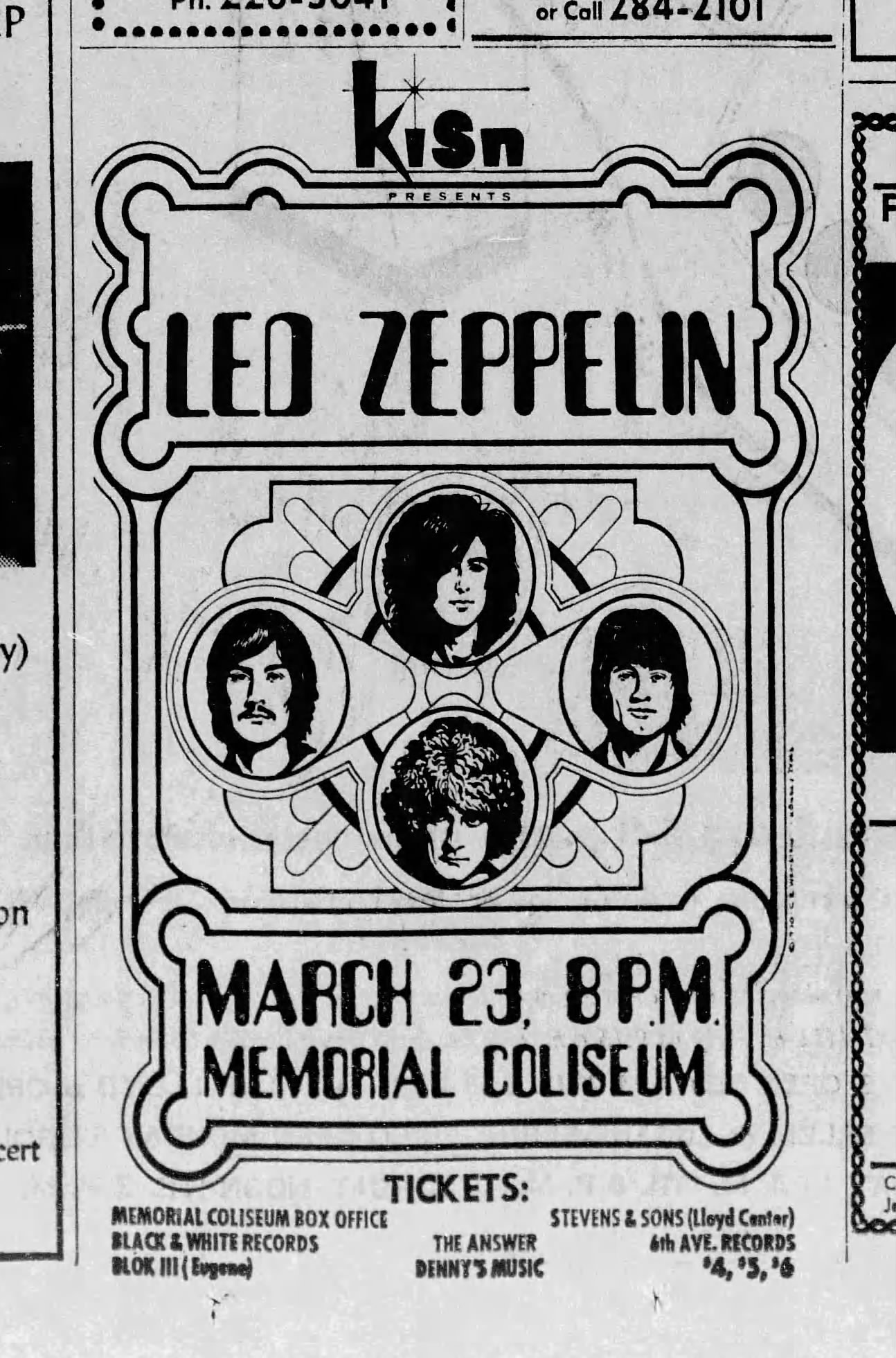 led zeppelin / 1970年4月US公演3セット On this date in 1970: As part of their North American Spring tour