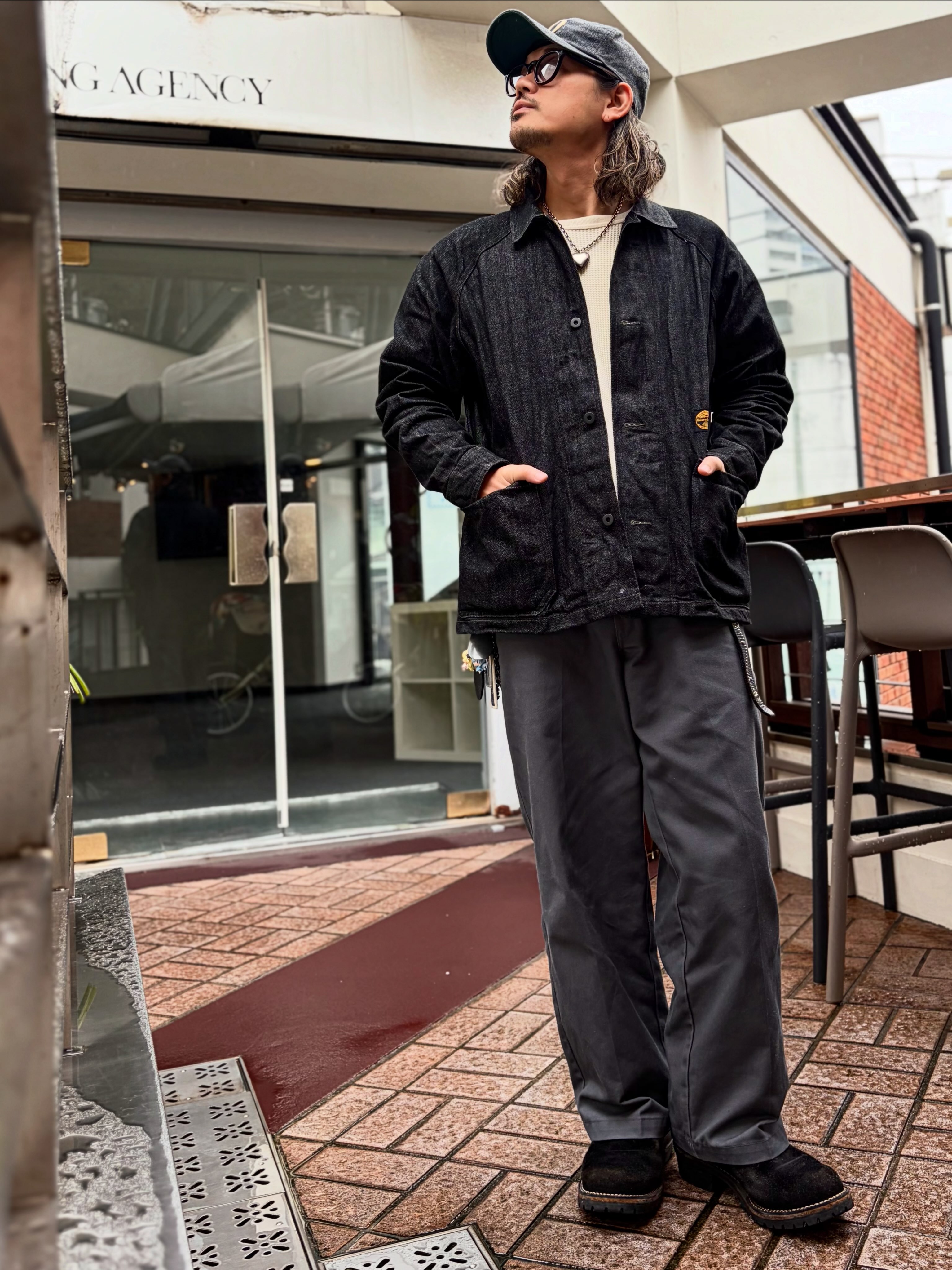 NAOSHIYA CUSTOM FACTORY C-A 4 ブラックデニム ワンウォッシュ