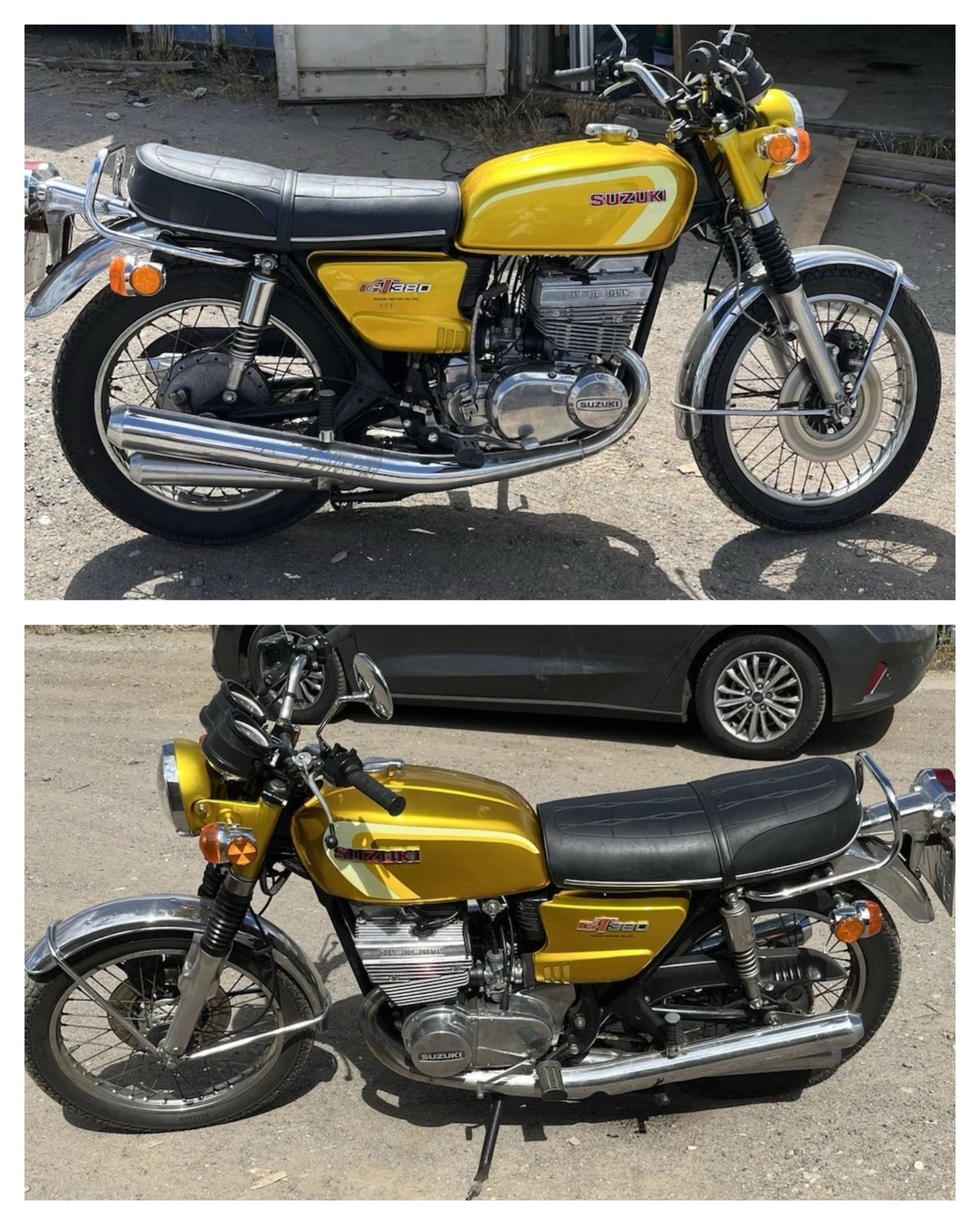 SUZUKI GT380 シリンダー（3） スズキ 1973 Suzuki GT380 🤔 We Reckon: The Suzuki GT380 offers classic