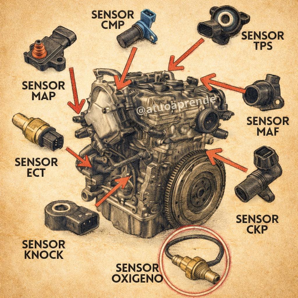 Auto Aprende - 😲¿Sabías que tu motor está lleno de... | Facebook
