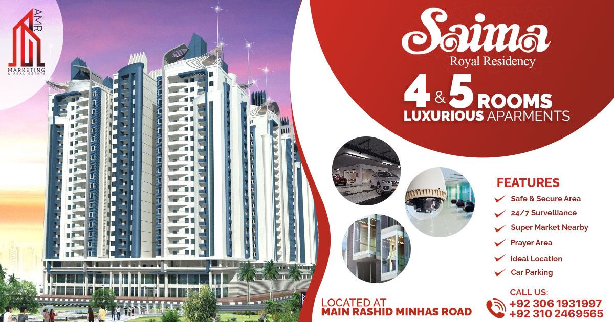 AMR - Saima Royal Residency 4 & 5 Rooms Luxurious Apartments Located at ...