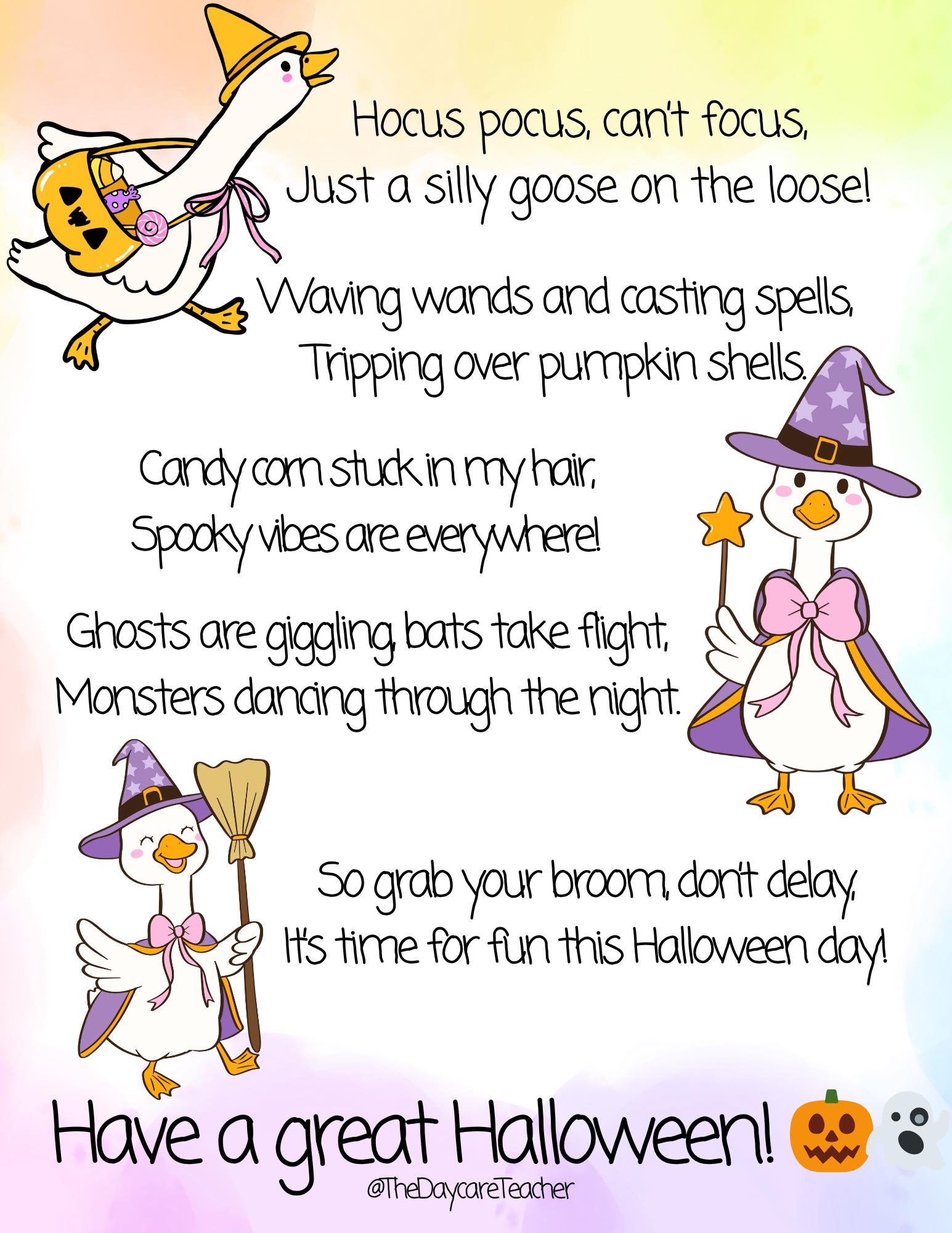Hocus pocus, can’t focus,... - The Daycare Teacher Stories | Facebook