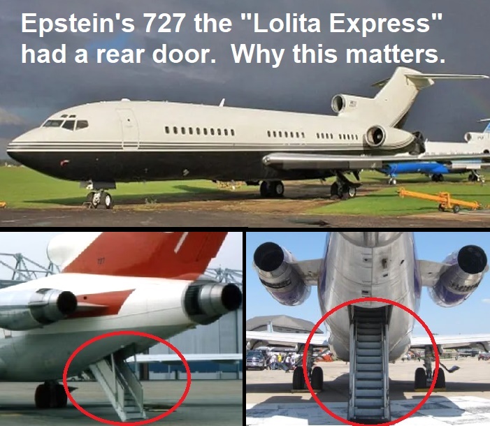 Conservative - The problem with Epstein's personal jet, the 727's rear ...