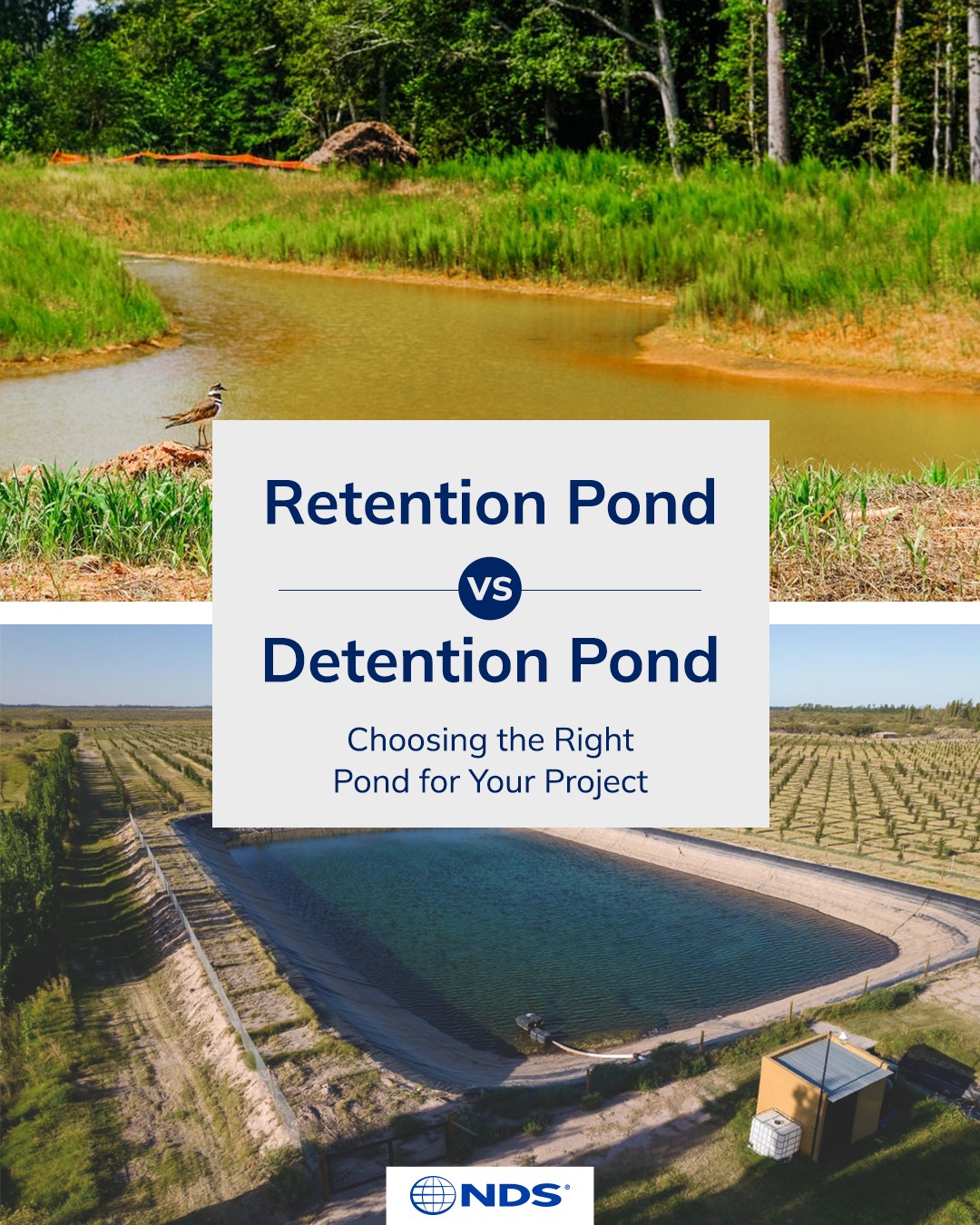 NDS - When managing stormwater, retention and detention ponds both play ...