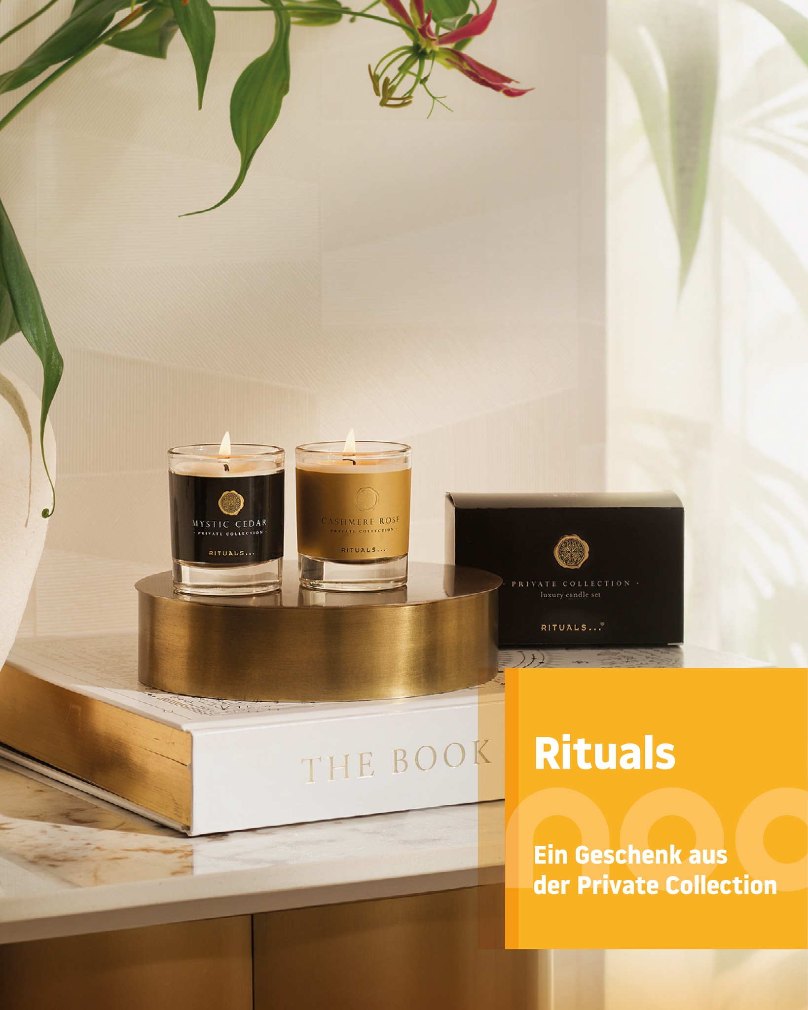 Ab einem Einkauf von 50€ schenkt euch @Rituals Cosmetics ein exklusives Candle Set aus der Private Collection! 🎁 Diese beiden edlen Düfte – Cashmere Rose & Mystic Cedar – bringen stilvolle Eleganz un