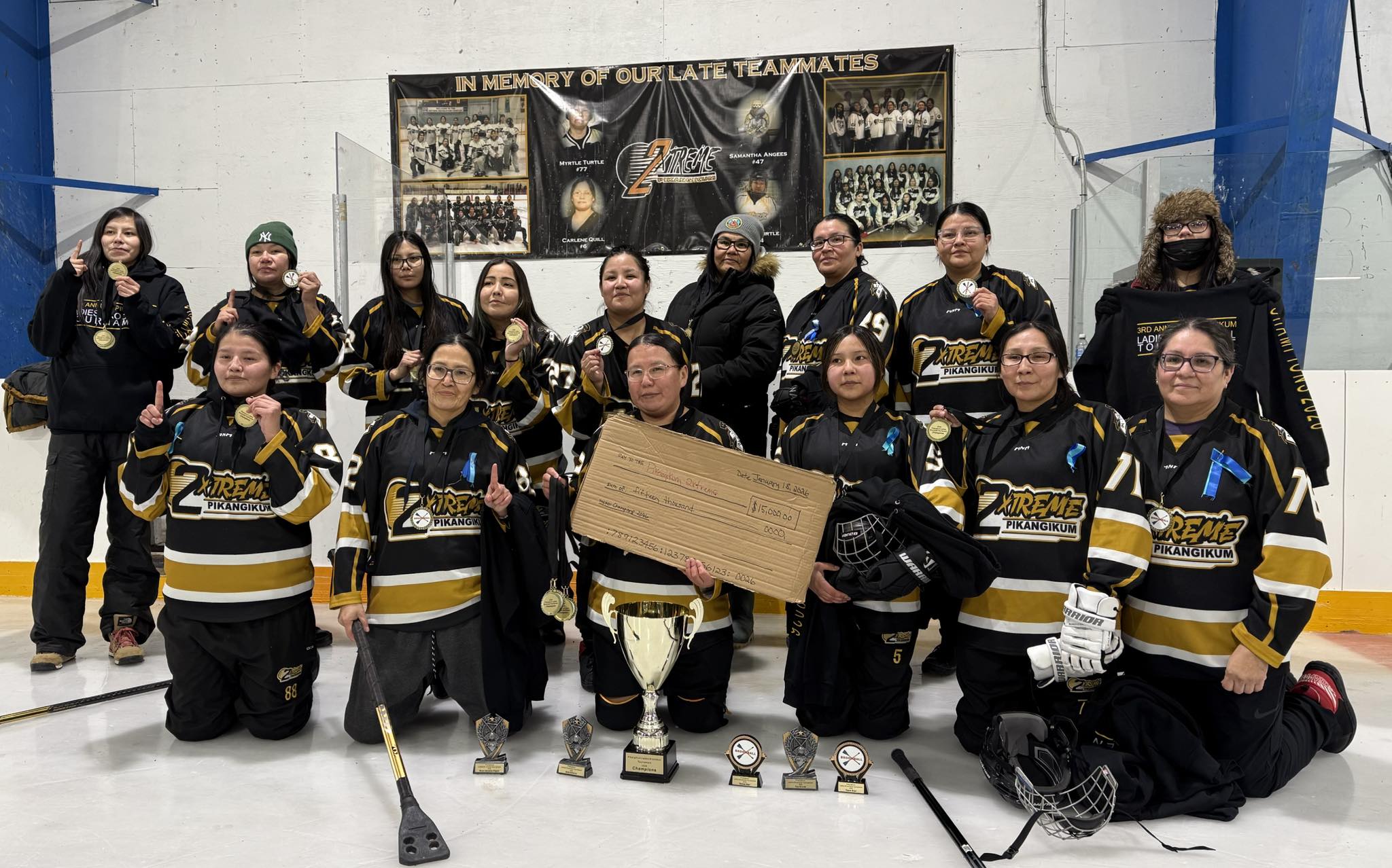 Pikangikum - 2026 Pikangikum Ladies Broomball Champions! 🏆🏆 Dedicated ...