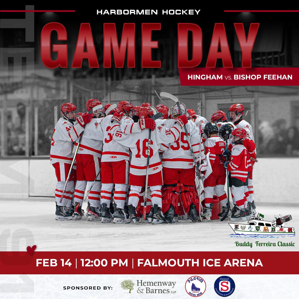 Hingham - Valentine’s Day Special! 💌 A date with #29 Bishop Feehan at ...