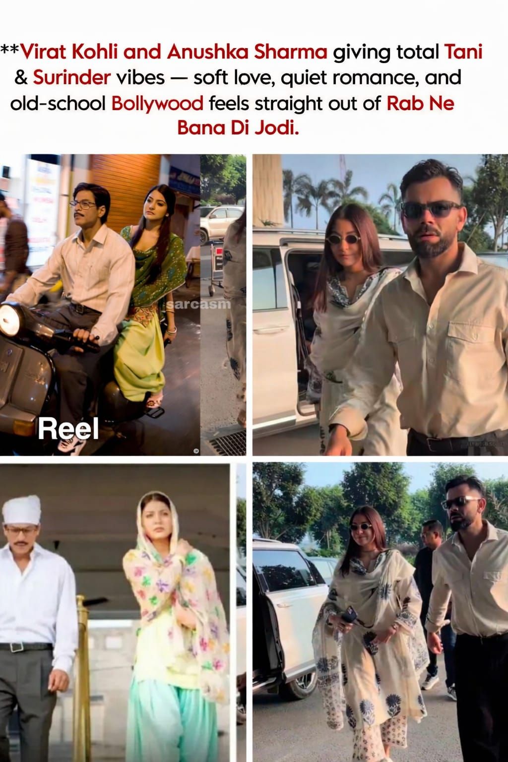 Bollywood - **Virat Kohli and Anushka Sharma giving total Tani ...