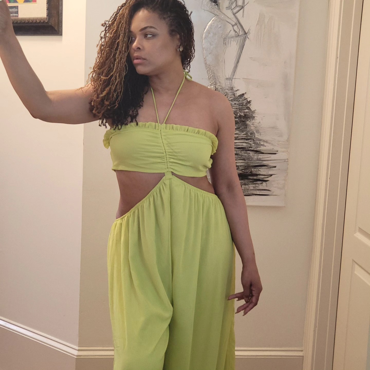 lime green flowy dress Spring is here! Decided to wear this number in it's honor!💚 xo! LUZDELSOL
