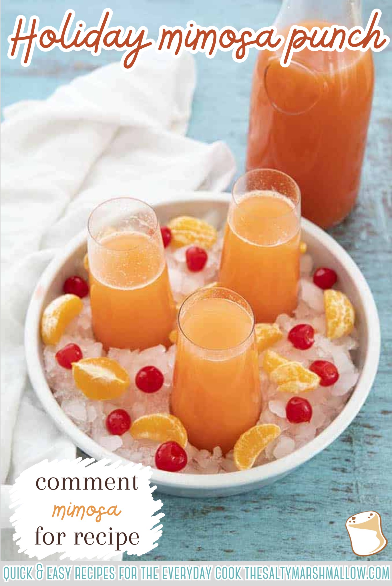 Mimosa punch is so easy to make and perfect for any brunch or 