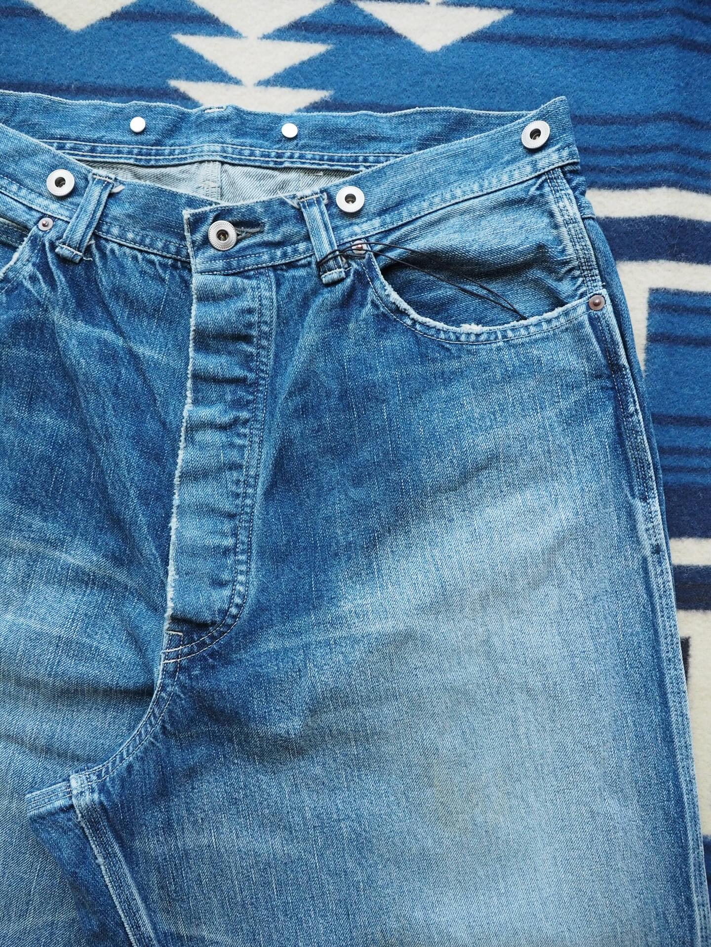 A.PRESSE VINTAGE DENIM LOGGER PANTS / 26SAP-04-26 以1930 年代的丹