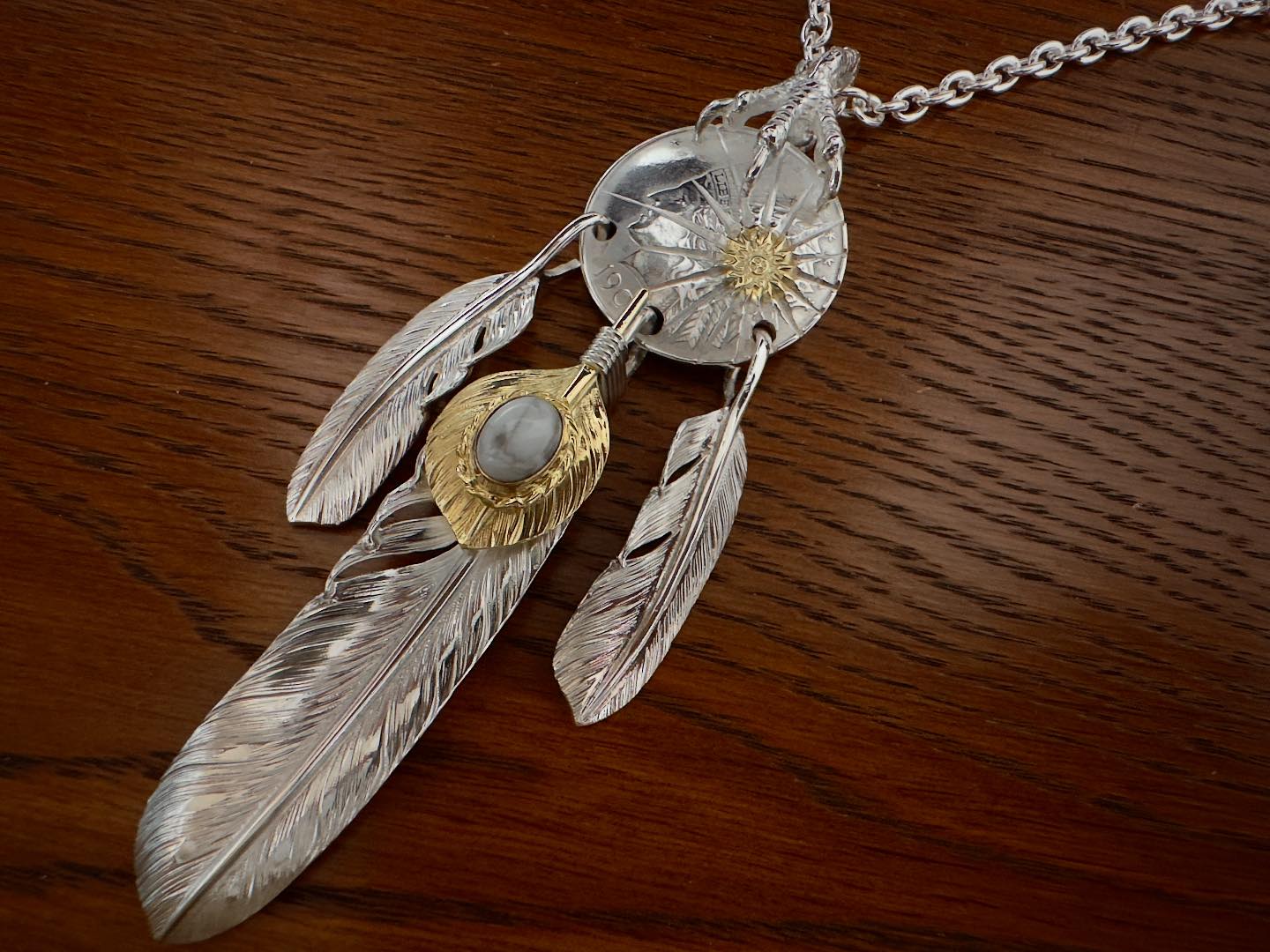 Silver & leather albatory