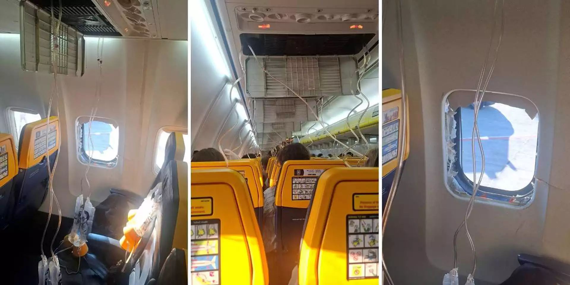 Imagem ilustrativa sobre Relatório preliminar revela: destroços de motor quebraram janela e quase sugaram passageiro em avião na Grécia
