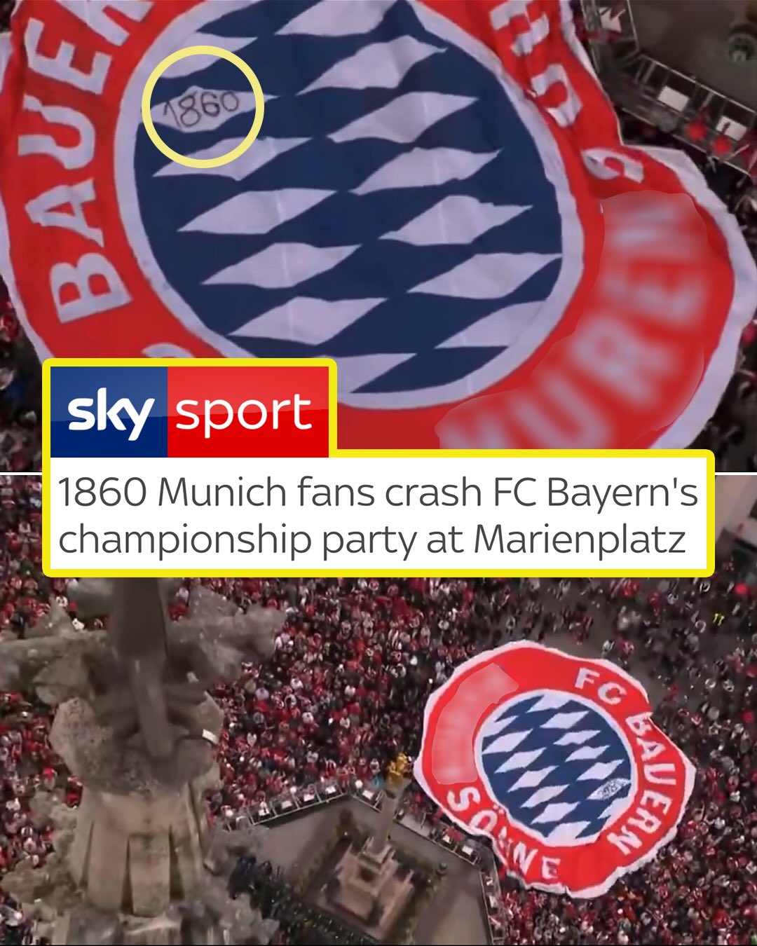 BAYERN'S RIVALS CRASH THE PARTY 😳 1860 Munich supporters unfurled
